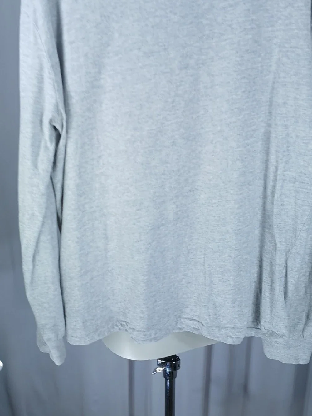 Polo by Ralph Lauren Heather Gray Long-Sleeve Crewneck nens T-Shirt